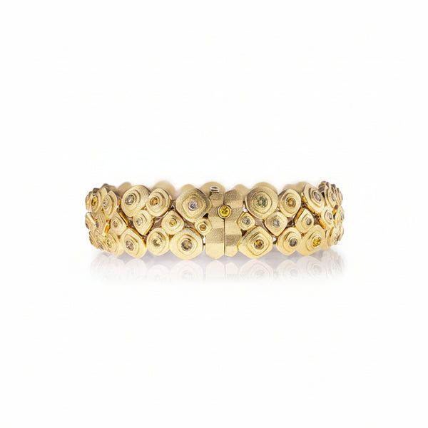 Pebble Braclet - natural colored diamonds