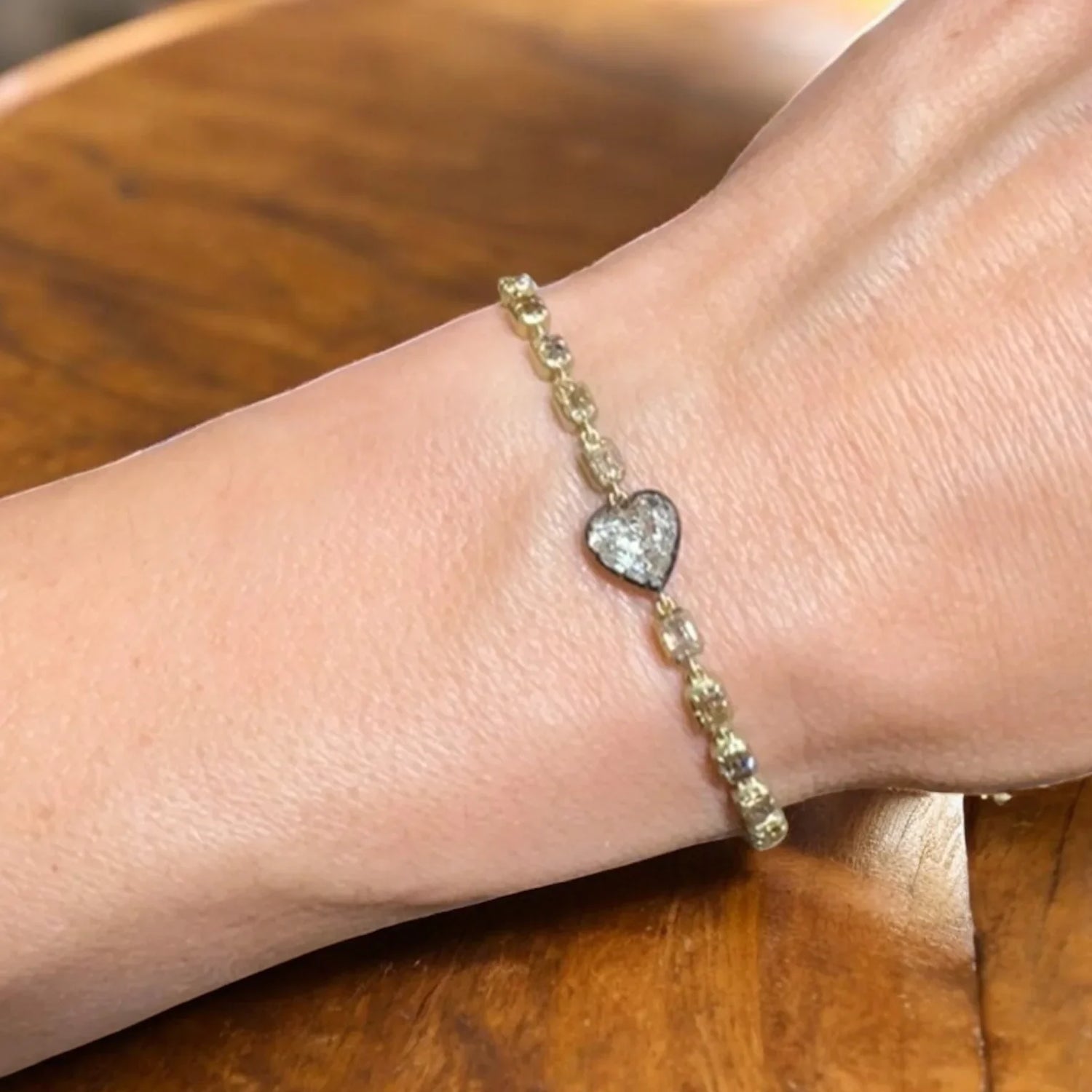 Diamond Heart Bracelet