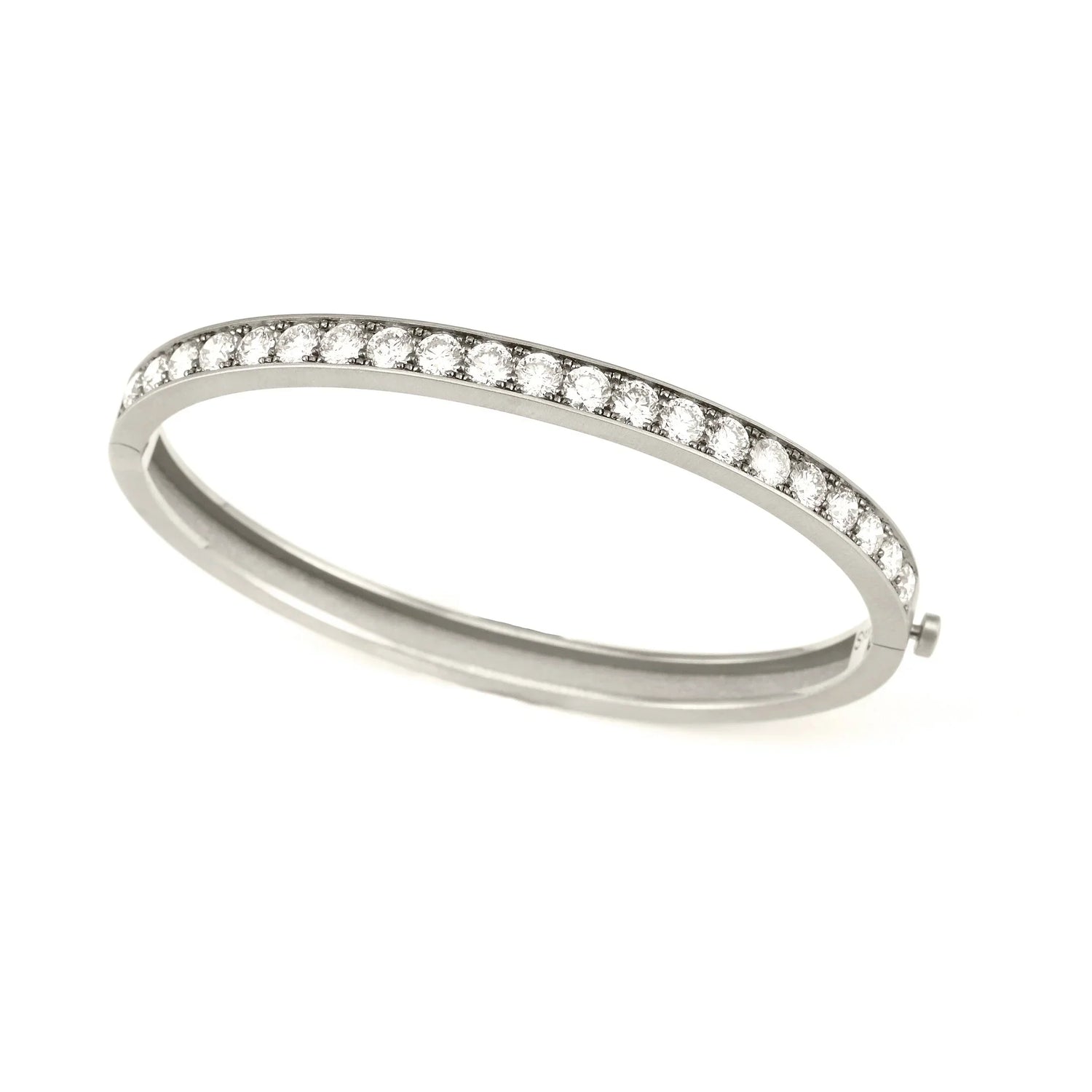 White Gold Diamond Bangle