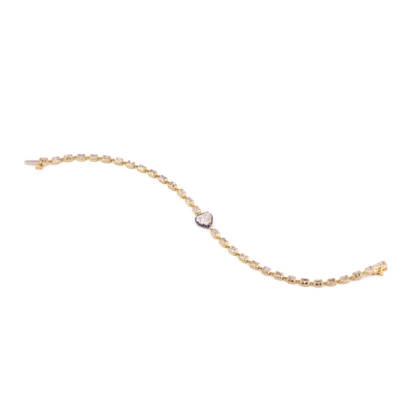 Diamond Heart Bracelet