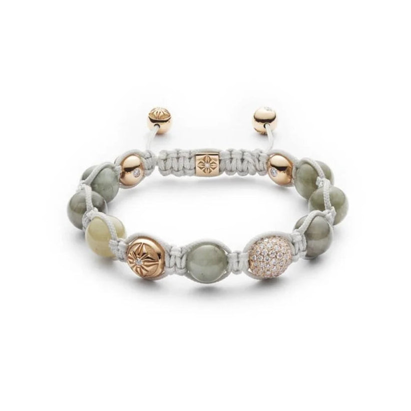 Green and Sapphire and Yellow Gold