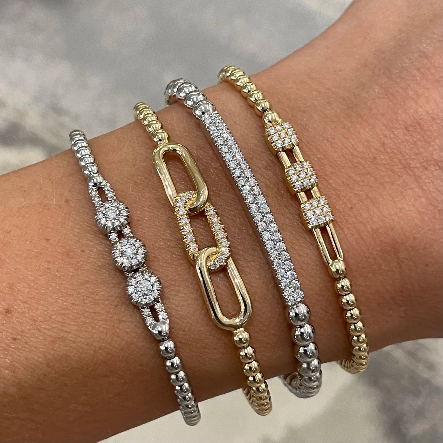 Diamond Bar Bracelet