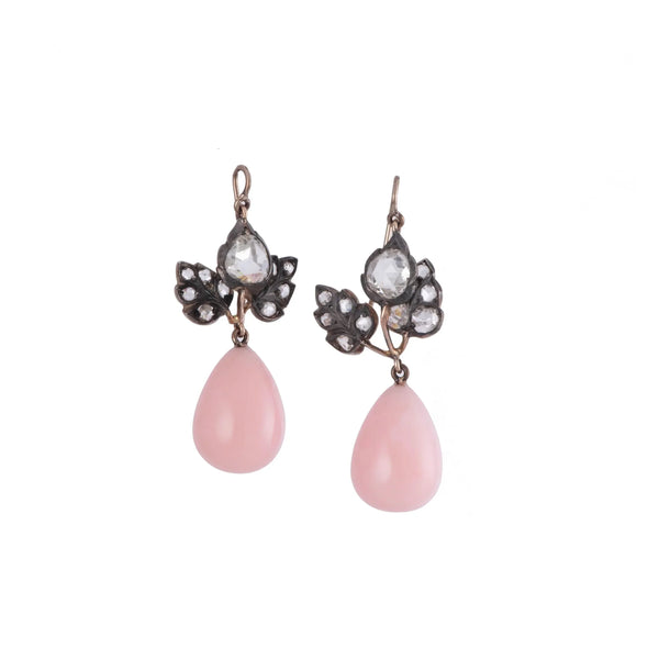 Pink Opal Earrings