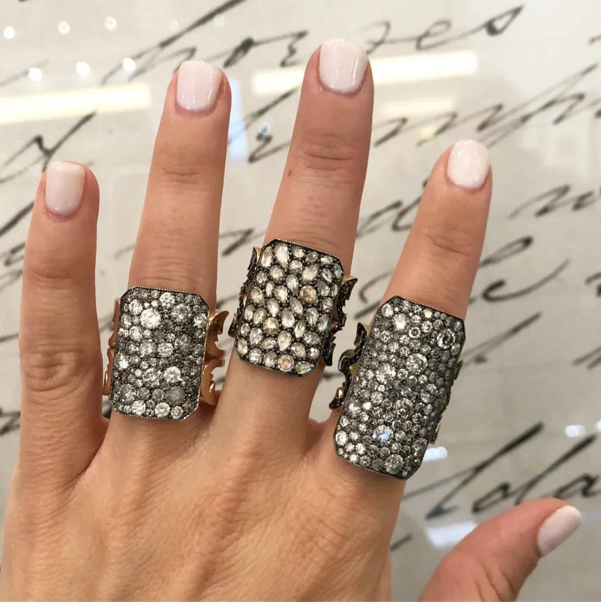 Diamond Ten Table Ring