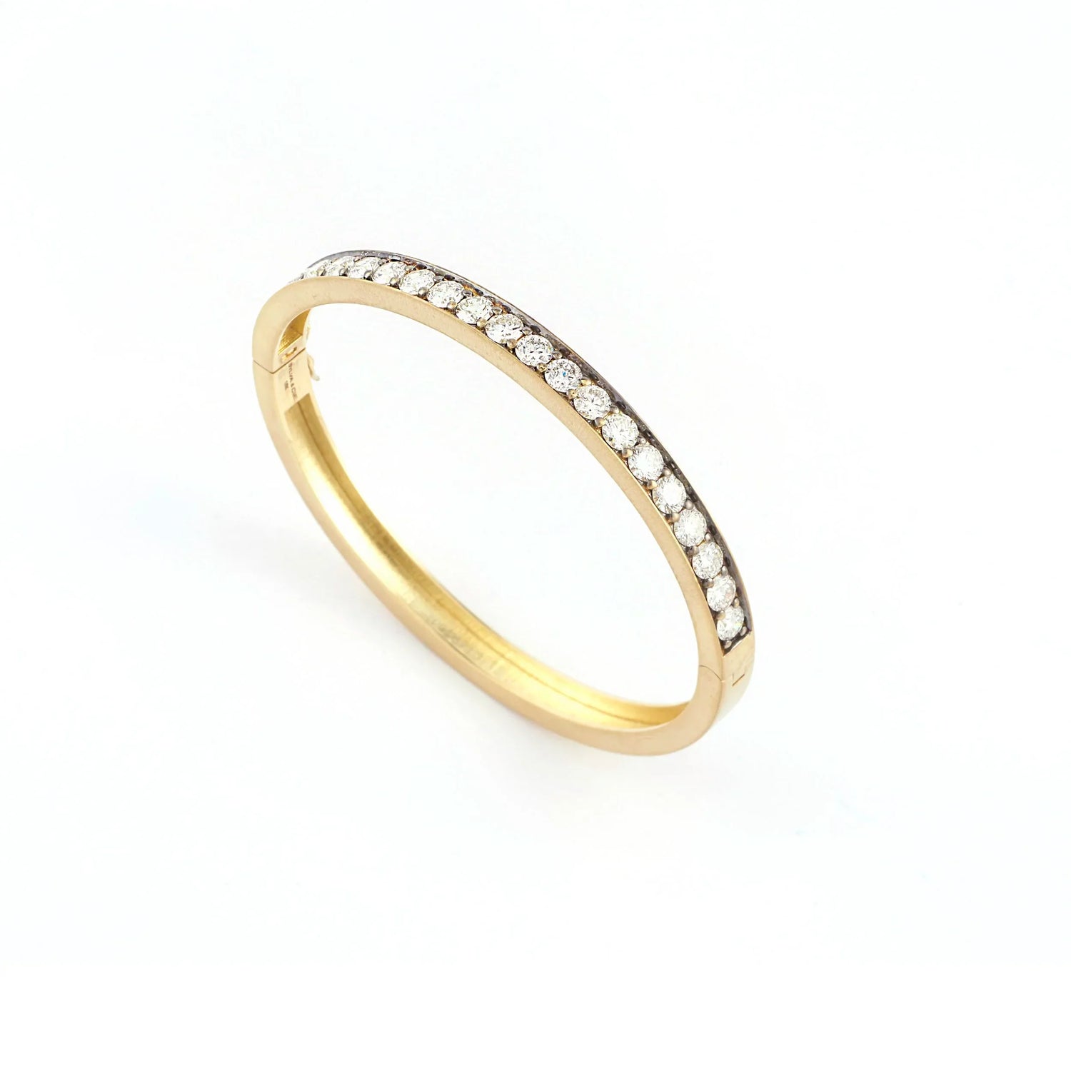 Yellow Gold Diamond Bangle