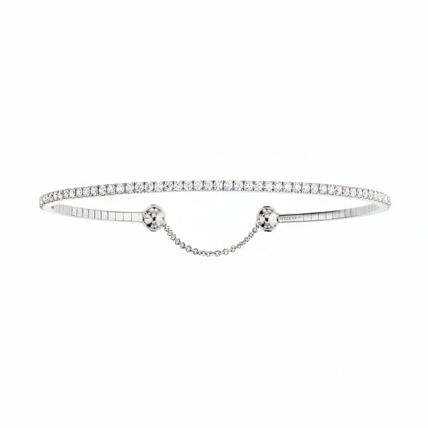 Skinny Bangle - White Gold