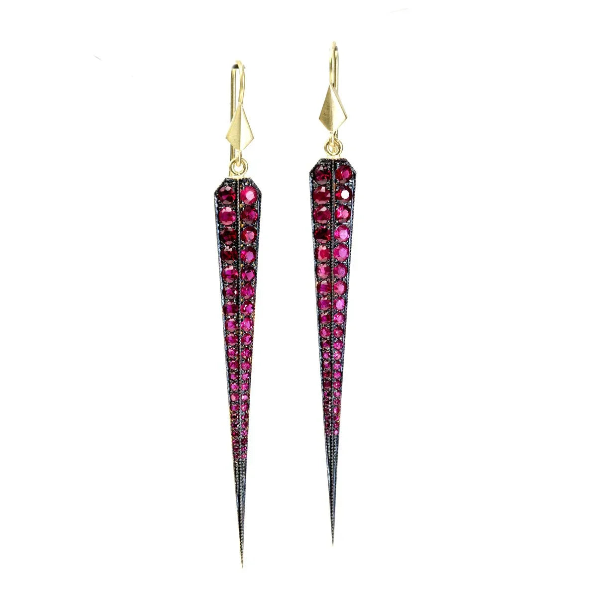 Ruby Dagger Earrings