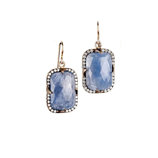 Periwinkle Blue Sapphire Earrings