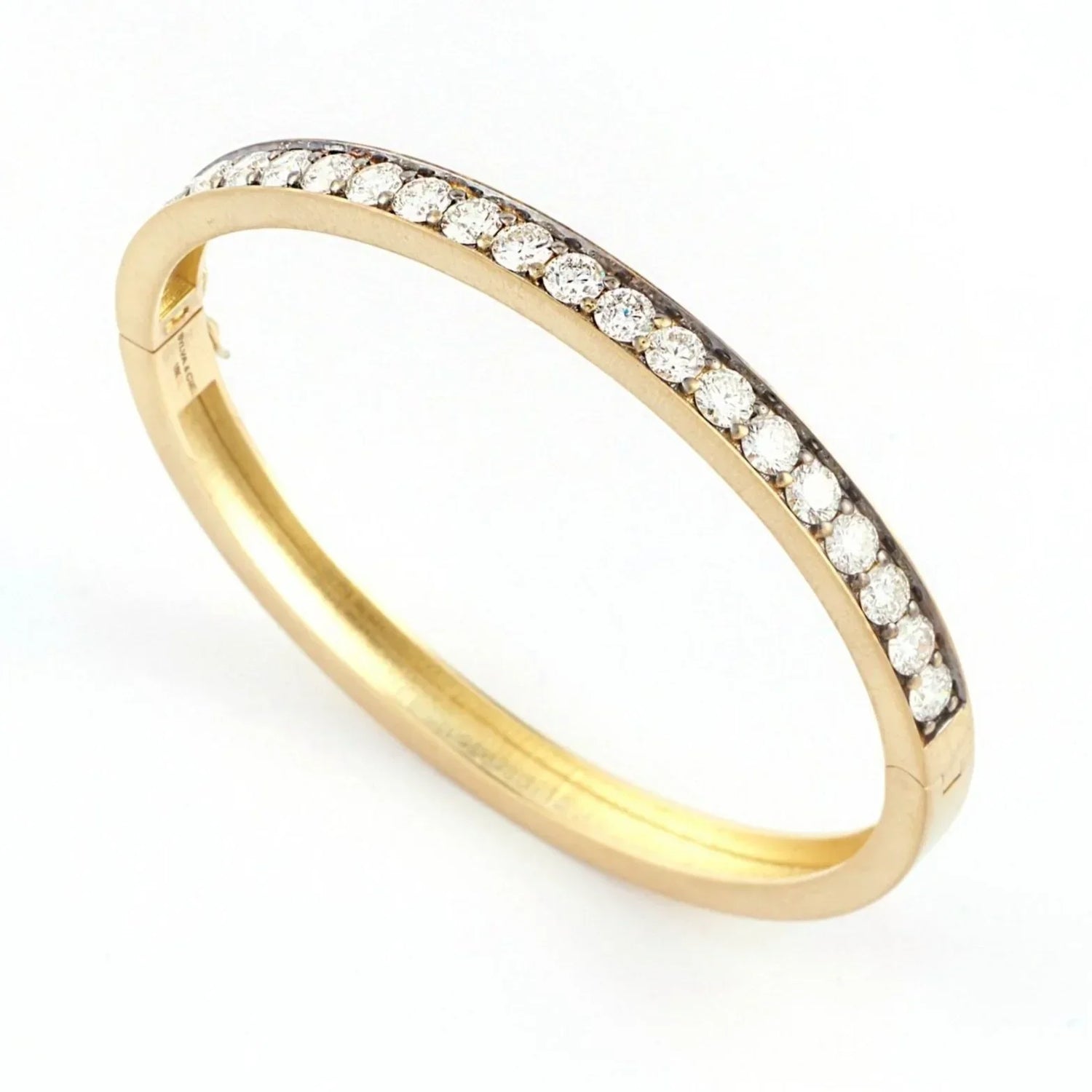 Yellow Gold Diamond Bangle