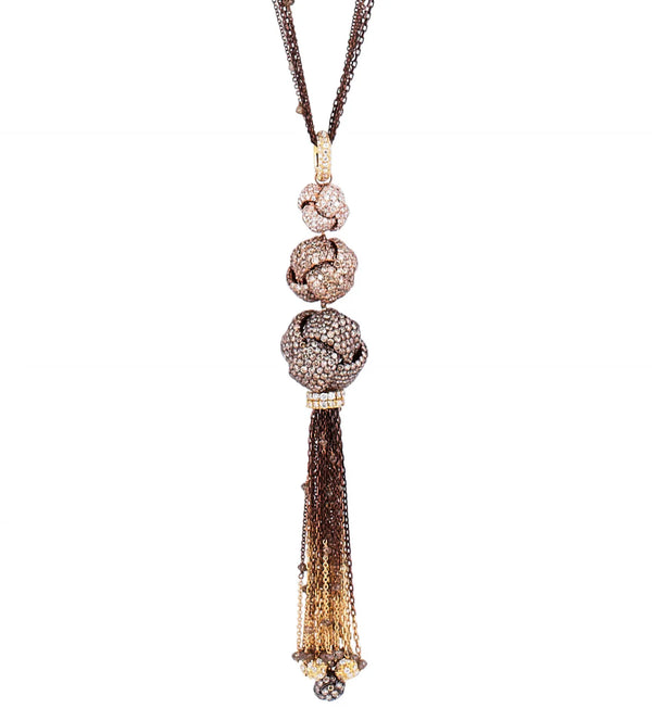 Brown Diamond Knots Pendant