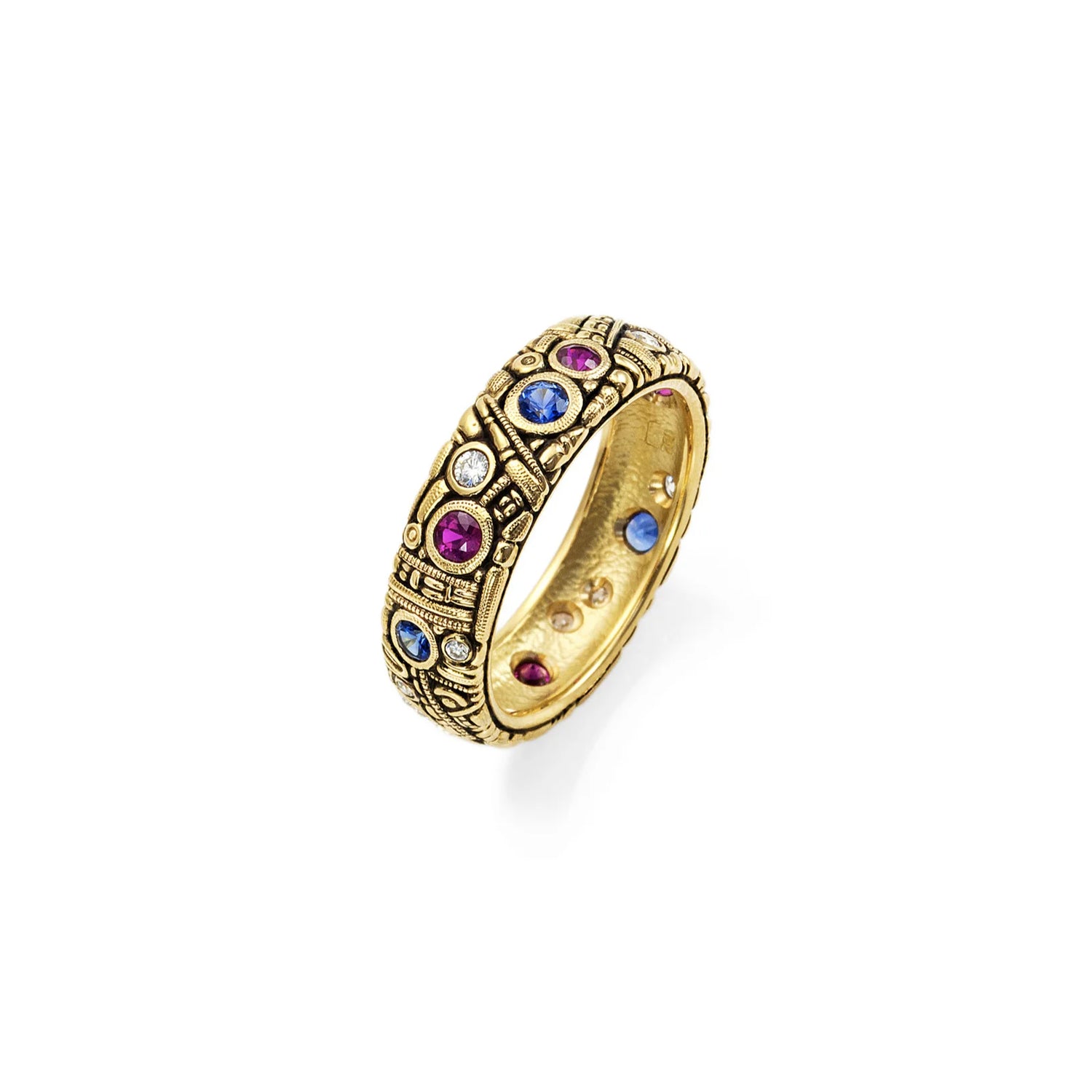 R-7 with faceted Rubies and Sapphires